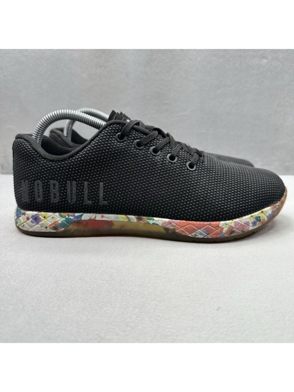 NOBULL Outwork Womens Size 9.5 Shoes Black / Daisy Training CrossFit Gym Workout